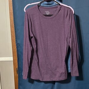 Time and Tru Plum Long Sleeve Top